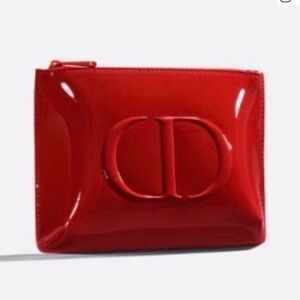 Dior Glossy Red  Make Up Clutch